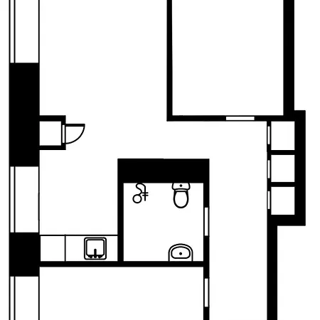 Apartment Artistic 2-bedroom Full Of Light
